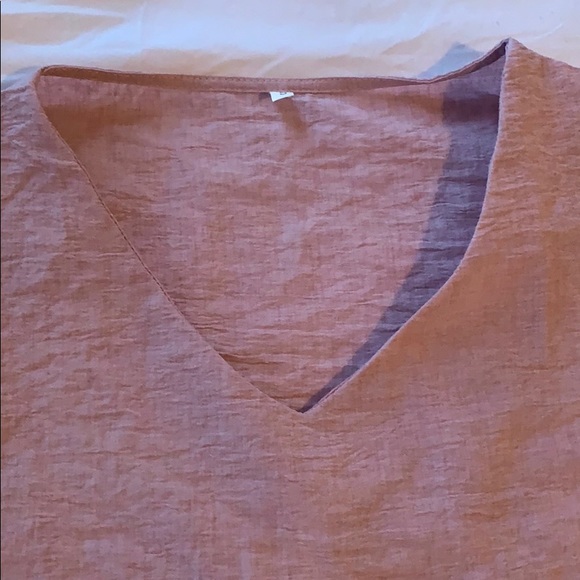 Blush Pink Blouse material shirt - Picture 4 of 4